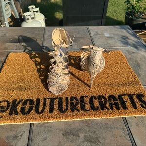 Brand New! Steve Madden Snake Skin Heels